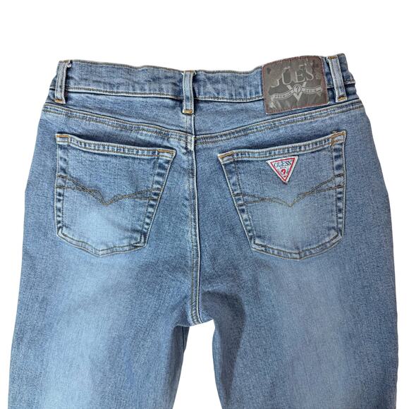 Vtg 90s/Y2K Guess U.S.A. High Rise Crop Ankle Slit Jeans sz 28 - Picture 7 of 14